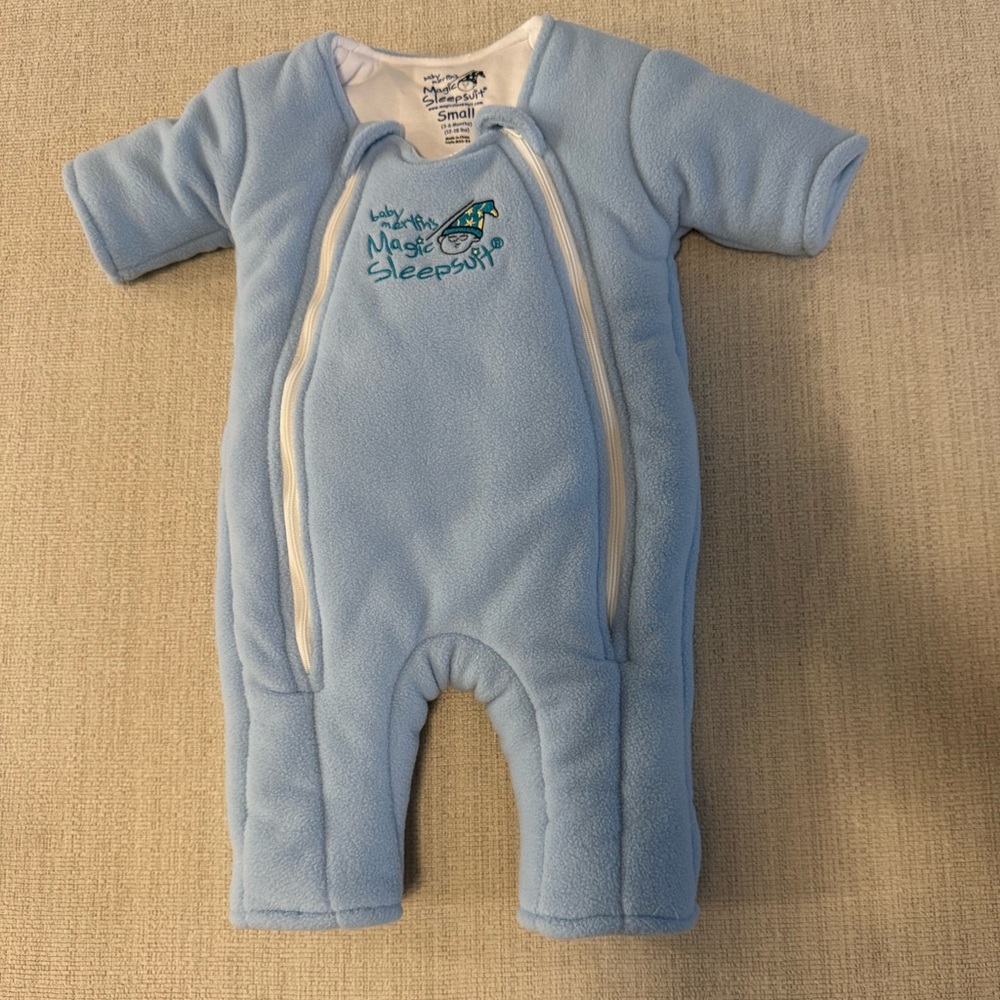 Baby Merlin’s Magic Sleep Suit Small blue new